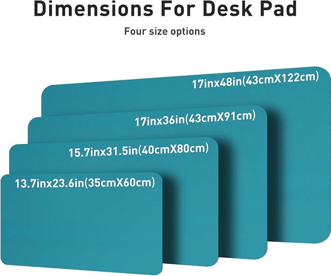 Aothia Leather Desk Pad Protector, Office Desk Mat, Large Mouse Pad, Non-Slip