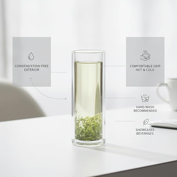 Double Wall Borosilicate Glass Mug