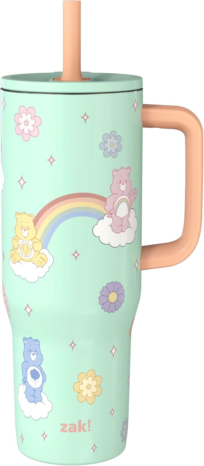 Zak Designs Care Bears 30oz Spill-Proof Insulated Stainless Steel Tumbler | BPA