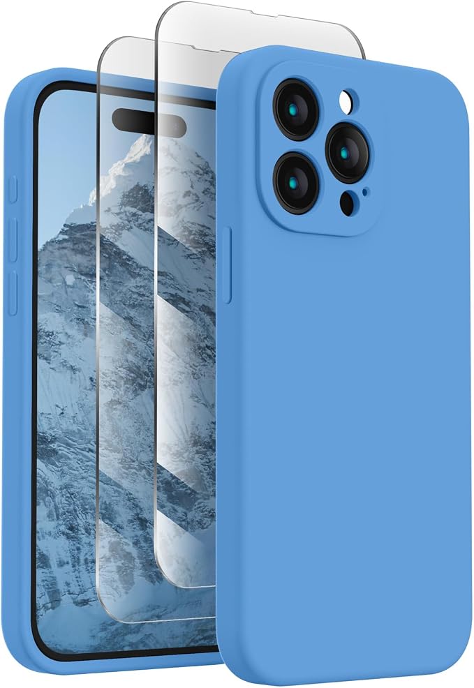 FireNova Designed for iPhone 15 Pro Case, Silicone Upgraded Phone Case with