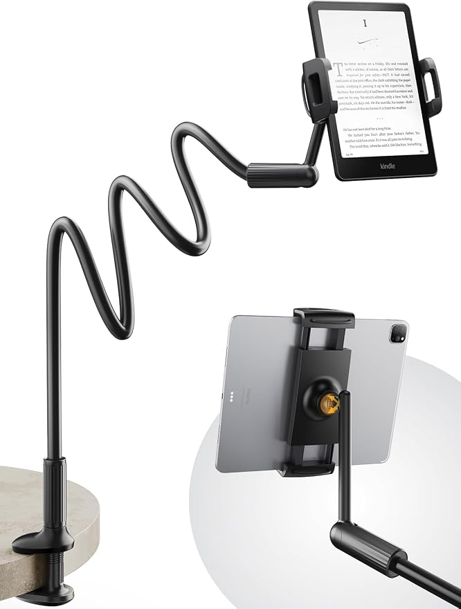 SAIJI 47" Gooseneck Kindle Holder, Tablet Holder