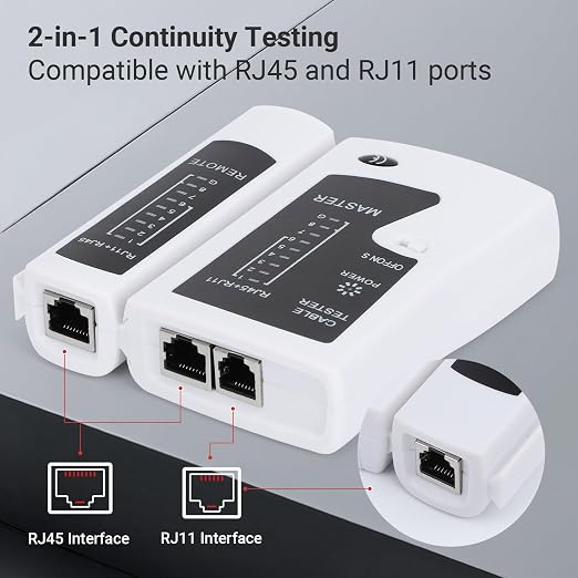 RJ45 Cable Tester Network Cable Tester Ethernet Wire Test Tool