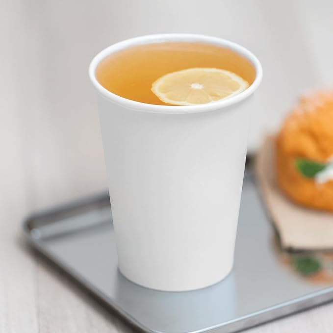 Karat 12 oz Paper Coffee Cup White Disposable Cup