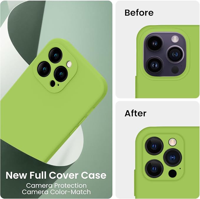 FireNova for iPhone 14 Pro Case, Silicone Upgraded Phone Case with, Soft