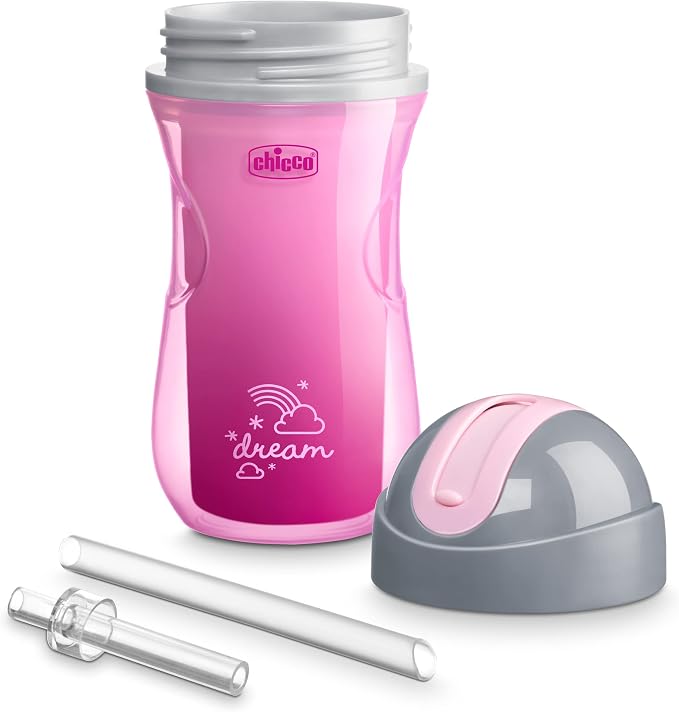 Chicco Insulated Straw Sippy Cup 12+ Months, 9oz Toddler Training Cup
