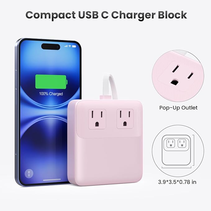 USB C Charger Block, 135W GaN IV Fast Charging Station Hub, 6-in-1 USB C Power