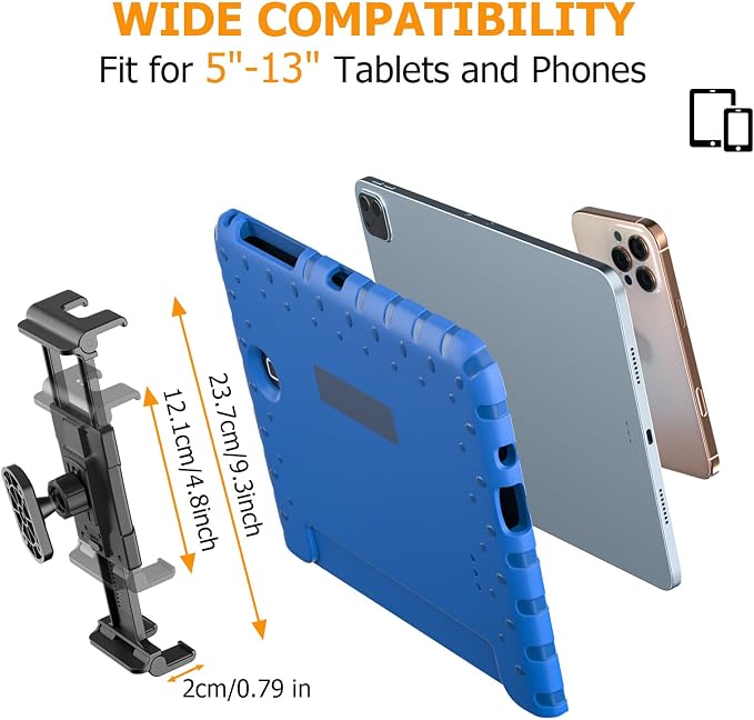OHLPRO Tablet Wall Mount Holder 360° Rotating Adjustable Universal iPad Stand