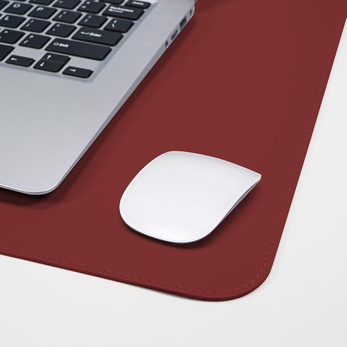 AFIING Leather Desk pad Protector, Large Desk mat