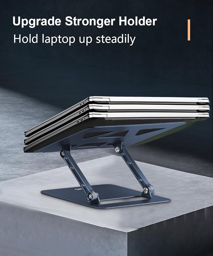 Adjustable Laptop Stand for Desk, Portable Laptop Stand Holder and Riser