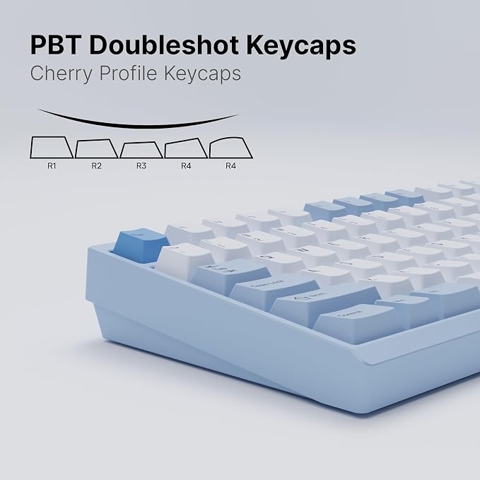 Chilkey ND TKL Aluminum Mechanical Keyboard, 87 Keys Tenkeyless Wireless Gaming