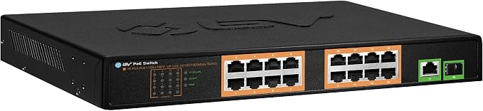 BV-Tech 18 Ports Long Range PoE+ Switch