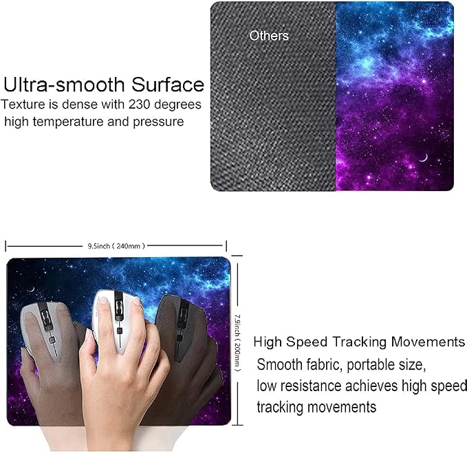 Galaxy with Lots of Star Mouse Pad, Cosmic Nebula Mouse Pad Custom Design