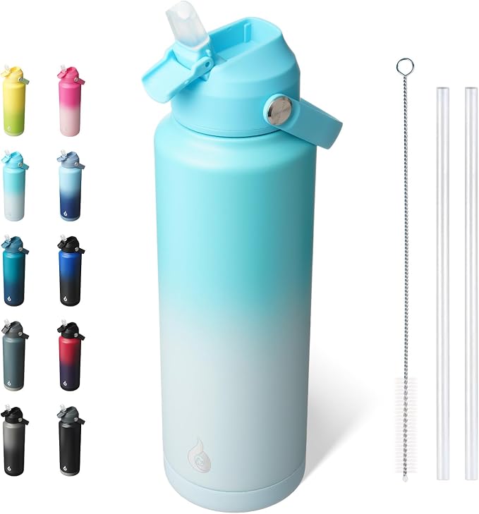 BJPKPK 40oz Insulated Water Bottle, Stainless Steel Bottle