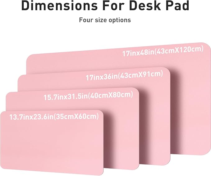 Aothia Leather Desk Pad Protector, Mouse Pad, Office Desk Mat, Non-Slip PU