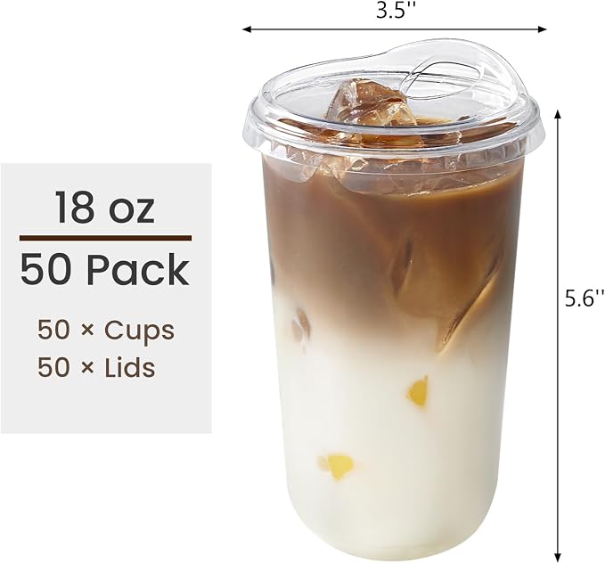 16 oz Round Bottom Clear Plastic Cups