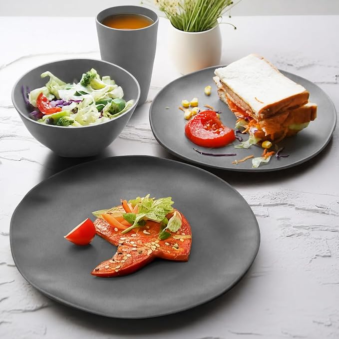 Teivio 96-Piece Plates and Bowls Sets