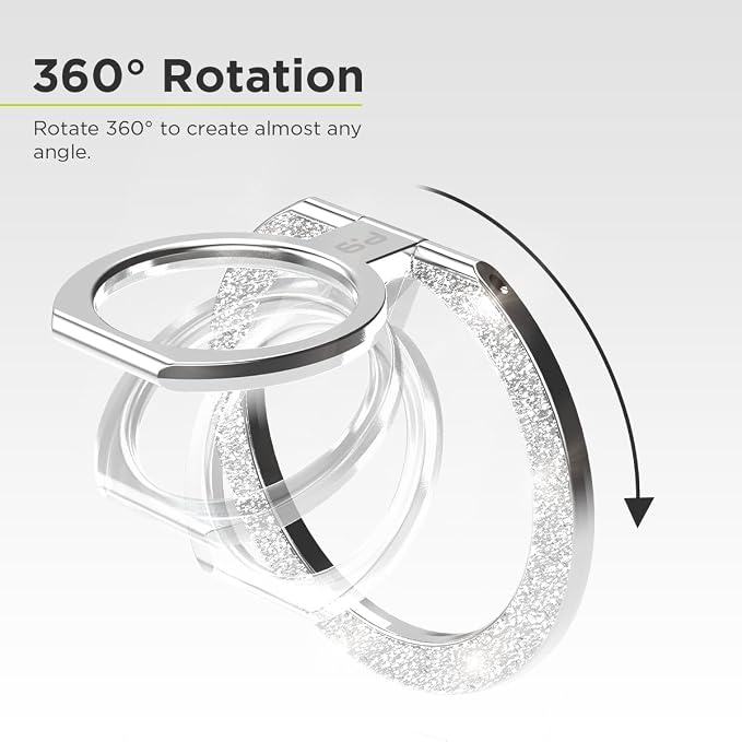 PureGear Magnetic Phone Grip Ring Stand, Magnetic Phone Ring Holder