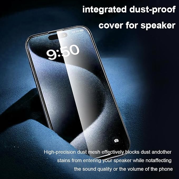 OneFish Screen Protector for Iphone 16 Pro Max, HD Clarity Tempered Glass Film