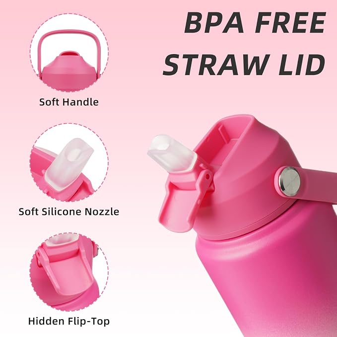 BJPKPK 24oz Insulated Water Bottle, Stainless Steel Bottle