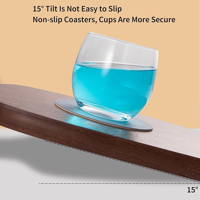 Faux Leather Drink Coasters
