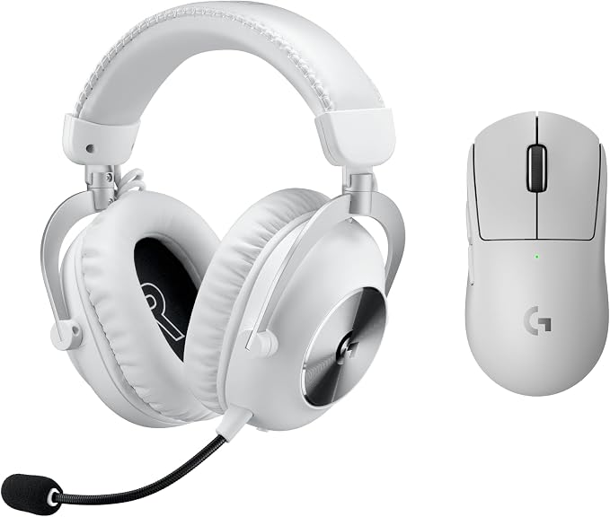 Logitech G Pro X Superlight 2 Lightspeed Wireless Gaming Mouse + G Pro X 2
