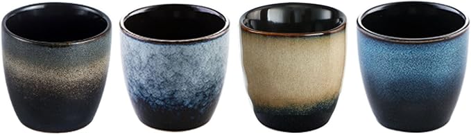 Ceramic Tea Cup, Kung Fu Tea set, Coffee Cup, Yerba Mate Set 4-piece companion