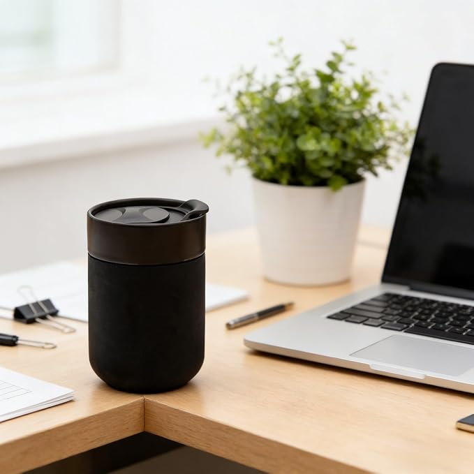 8.8oz Ceramic Travel Coffee Mug