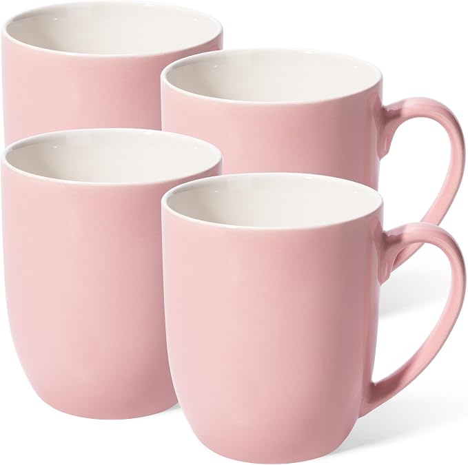 Urbanstrive 16 oz Large Coffee Mugs Set of 4 Ceramic Coffee Mug White Coffee