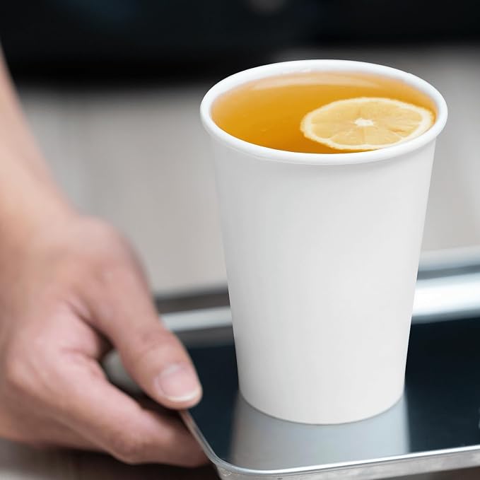 Karat 12 oz Paper Coffee Cup White Disposable Cup