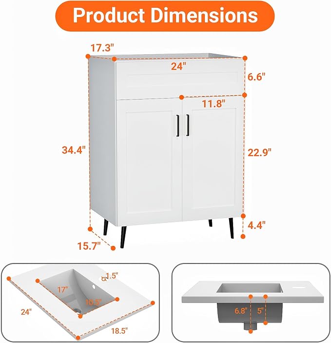 24/30/36 Inch Bathroom Vanities