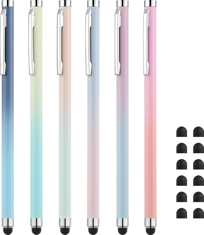 LINFANC Stylus Pens for Touch Screens, Linfanc 6 Pack Stylus Pens for iPad High