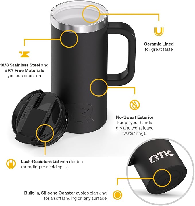 RTIC 16oz Road Trip Travel Mug