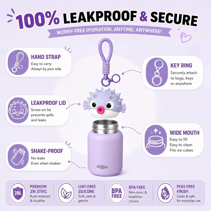 4.1oz Mini Insulated Water Bottle, Portable Coffee Cup, Small Travel Cup Vacuum