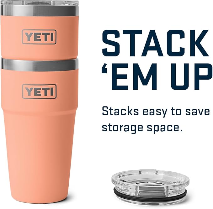 YETI Rambler 20 oz Stackable Tumbler, Stainless Steel, Vacuum Insulated