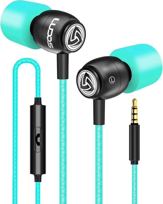 LUDOS Clamor Wired Earbuds in-Ear Headphones, 5 Years Warranty, Earphones