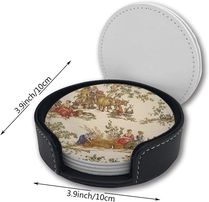 Vintage French Country Print Coasters