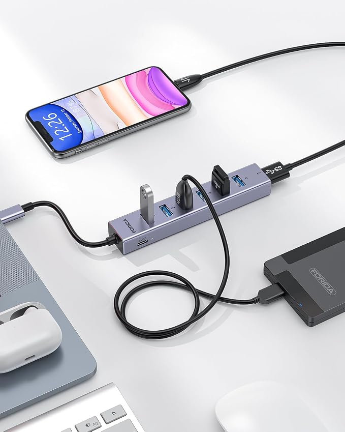 FORIDA USB C Hub-8 Port USB HUB