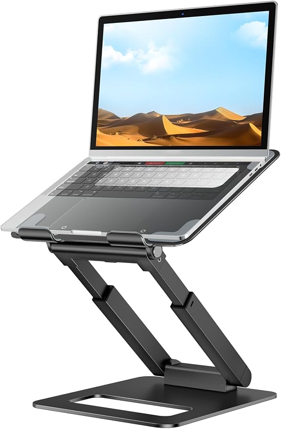 tounee Laptop Stand for Desk Adjustable Height, Telescopic Computer Stand