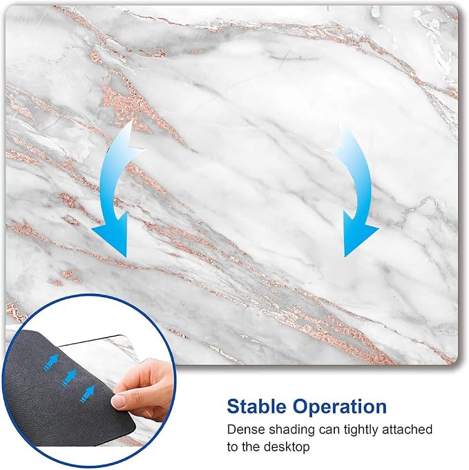 Mouse Pad, Marble Mouse Pad, Premium-Textured Mouse Mat Square Waterproof
