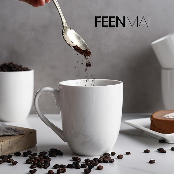 Coffee Mugs Set of 6, 16Oz Large Ceramic Mugs