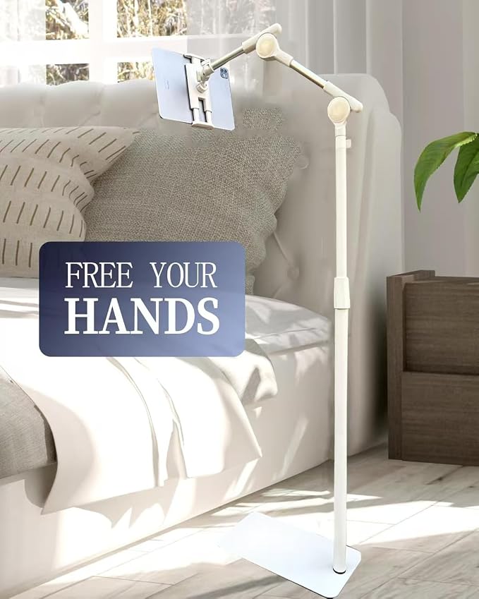 Tablet Floor Stand Holder, 360 Degree Rotating