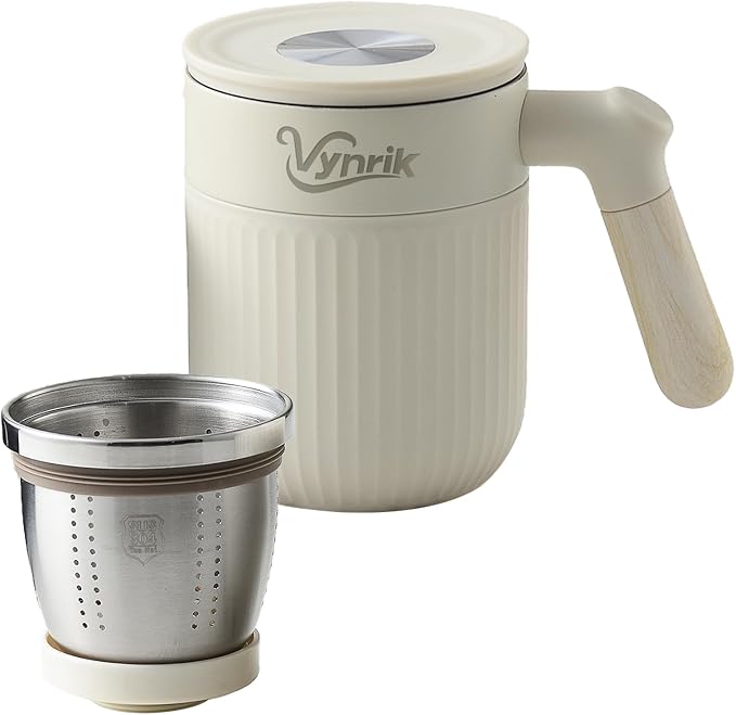 Tea Infuser Cup Doubles As Insulated Coffee Mug, Tea Cup