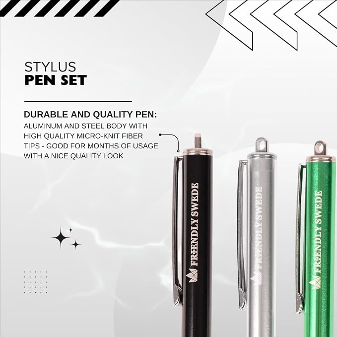 The Friendly Swede Mesh Tip Stylus Pen