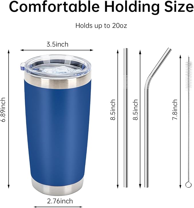 IEOVIEE 32 Pack 20oz Stainless Steel Insulated Bulk Tumblers