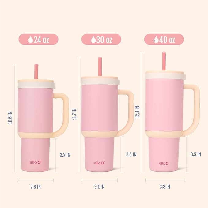 Ello Oasis 40oz Insulated Stainless Steel Tumbler