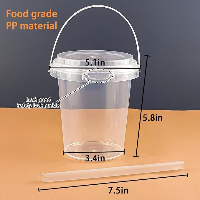 30 Sets - 34 oz Plastic Cups