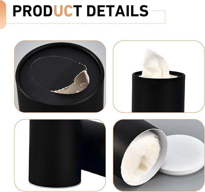 4 PCS Car Tissue Holder, Car Cup Holder Convenient Travel Tissue Tube,