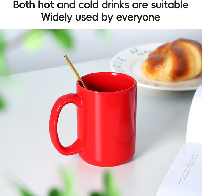 16 OZ Coffee Mug, Classic Blank Ceramic Cup