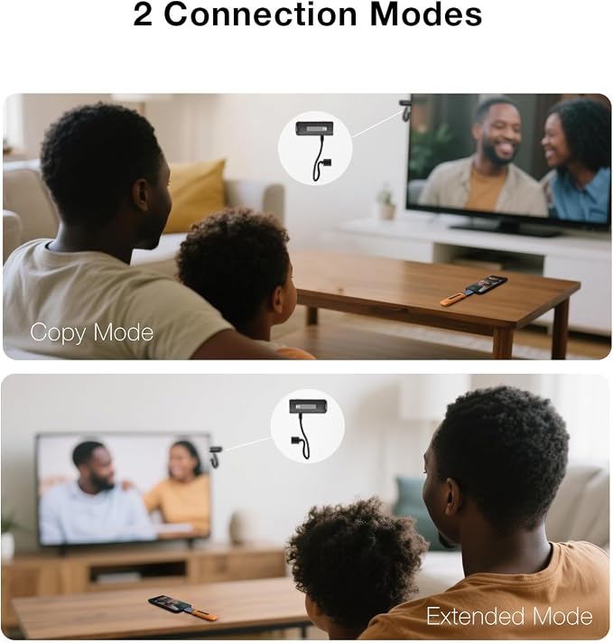 2025 Upgrade Wireless HDMI Transmitter and Receiver 328FT/100M, 2.4G/5G