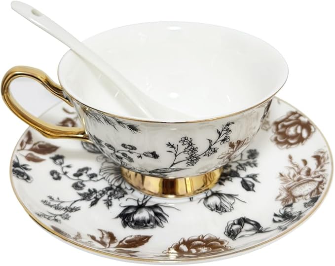 Bone China Tea Cup and Saucer Set
